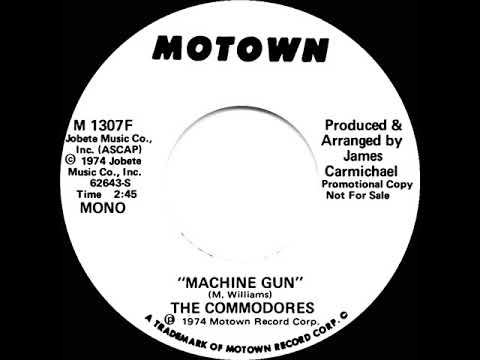 1974 Commodores - Machine Gun (mono radio promo 45)