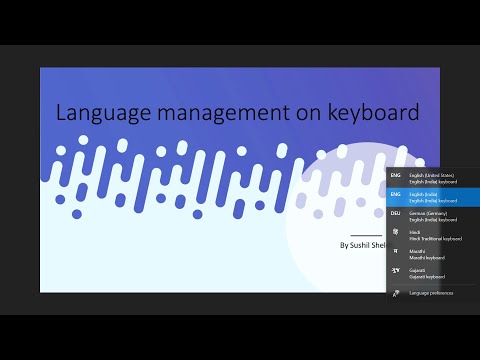 Change keyboard language...