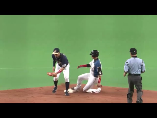 【3回裏】今日は足でも魅せる!! ファイターズ・陽 今季4個目の盗塁成功!! 2016/8/18 Bs-H