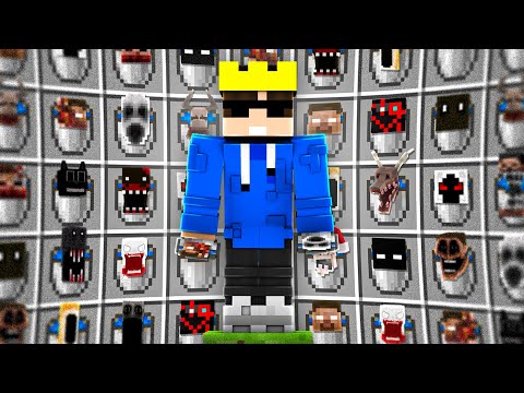 I Trapped Every Scary Entities In Buckets In Minecraft