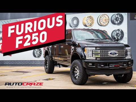 FURIOUS Ford F250 // Tough Mods - Fuel Rampage Wheels + Nitto Ridge Grappler Tyres (MASSIVE)