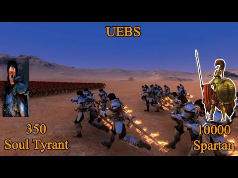 350 Soul Tyrant vs 10000 Spartans | Ultimate Epic Battle Simulator |