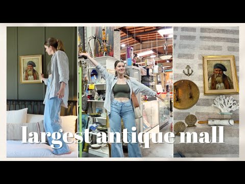 SIP + THRIFT | come shop the largest antique mall in San Diego with me! (vintage shopping + haul)