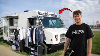 Skater Turned His Van Into a Mobile Skate Shop