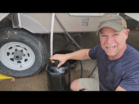 RVWFS Essential RV Water Softener Portable 16,000 Grain w 4 ft Hose & Hardness Test Strips