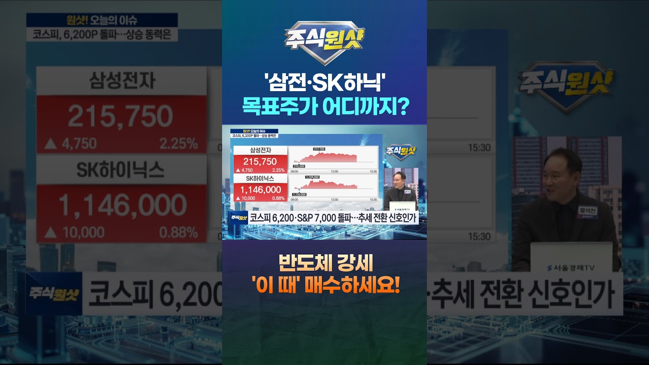 '삼전·SK하닉' 목표주가 어디까지? 반도체 강세 '이 때' 매수하세요!