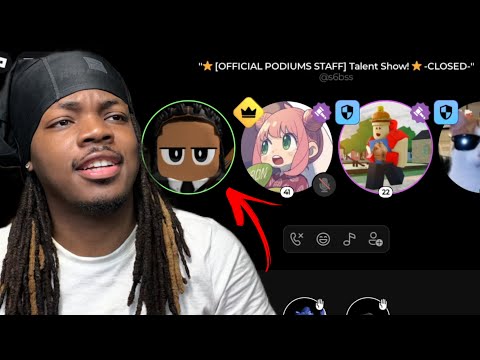 Pretending I'M BAD, Then Destroying A Roblox Discord Talent Show (PODIUMS)