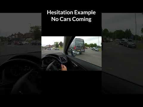 Hesitation example at a mini roundabout