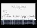 ( Best Guitar Lesson ) John Renbourn - The moon shines bright  ( slow speed for lesson )