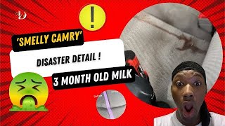 Sour Milk in Camry! 🤢🤮Disaster Detail! How to Remove Old Milk Smell From Car! S 1,E2