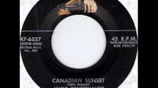Canadian Sunset by Hugo Winterhalter on 1956 RCA Victor 45.