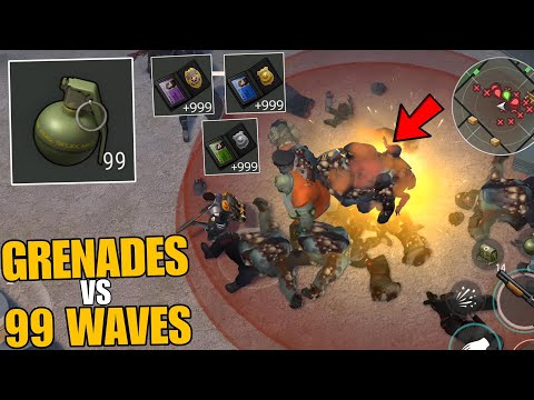 THIS IS THE BEST WAY TO USE YOUR GRENADES! EASY 99 WAVES vs GRENADES - Last Day on Earth: Survival