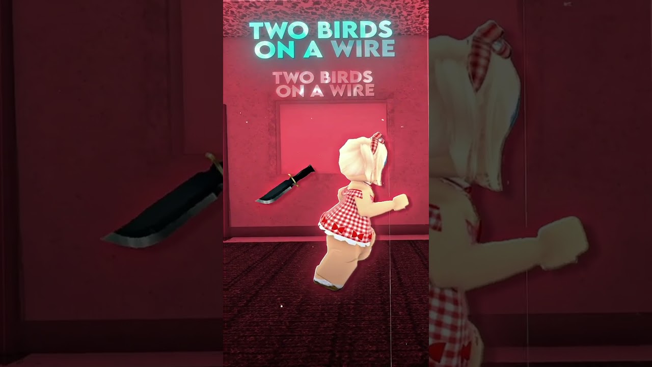 Two birds on a wire... 🕊️|| #sneakian #roblox #mm2 #fypシ゚viral