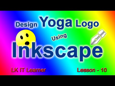 Learn Inkscape - Design Simple Logo - Yoga - Lesson 10