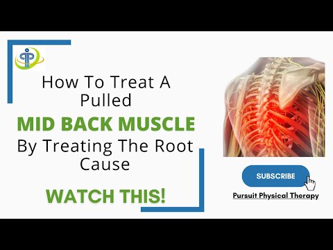 What is the best treatment for a pulled mid back muscle | Pursuit Physical Therapy