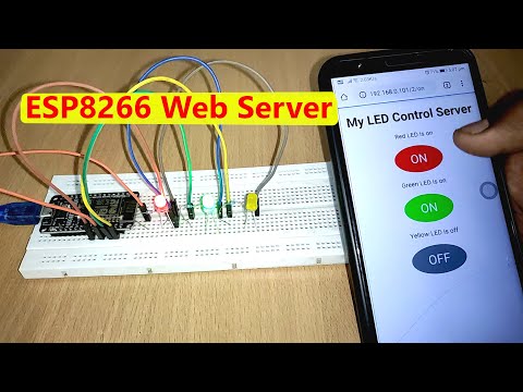 ESP8266 Make your own LED control web server in Arduino IDE | IoT project