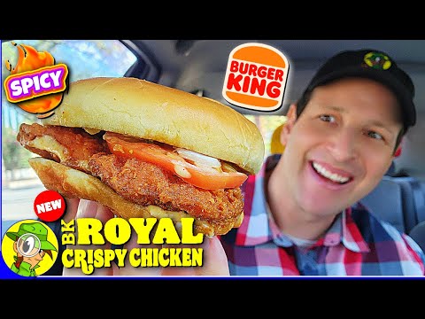 Burger King® 🍔👑 BK® SPICY ROYAL CRISPY CHICKEN SANDWICH Review 🔥🐔🥪 | Peep THIS Out! 🕵️‍♂️