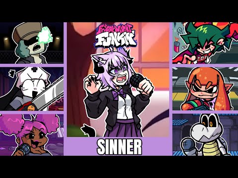 Friday Night Funkin (Holofunk 6.0) Sinner But Every Turn Another Character Sings It!