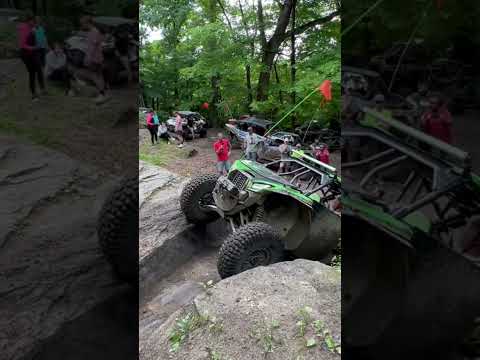 Kawasaki krx 1000 breaks diff and axle on the v notch @ badlands offroad park #utv #offroad #shorts