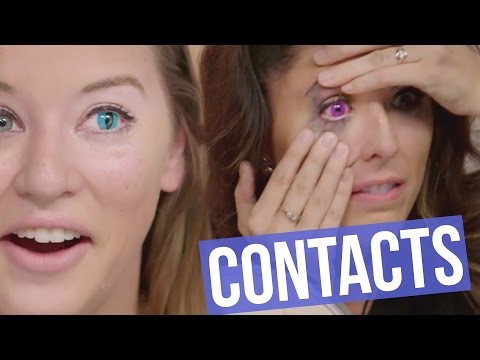 5 Creepy Colored Contact Lenses for HALLOWEEN (Beauty Break) Video