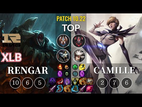 RNG XLB Rengar vs Camille Top - KR Patch 10.22