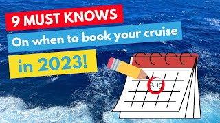 How to know when it’s the right time to book your cruise holiday. #cruise