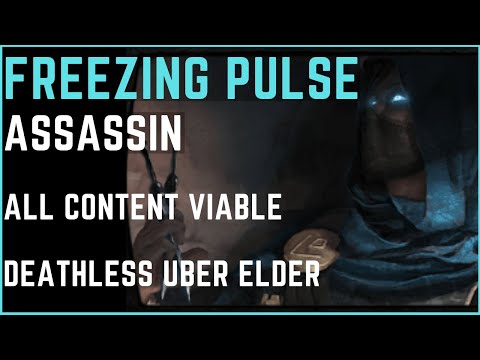 3.9 Freezing Pulse LL Assassin Build Showcase and Deathless Uber Elder Kill Path of Exile Metamorph