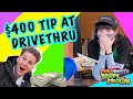 SURPRISING STARBUCKS BARISTA WITH $400 TIP!! | Drive Thru of Dreams