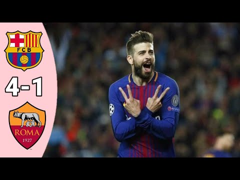 Barcelona vs Roma 4-1 | Extended Highlight and goals [UCL-2018]
