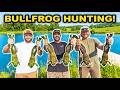 1v1v1 BULLFROG Hunting OPENING DAY Challenge!!! (Catch Clean Cook)
