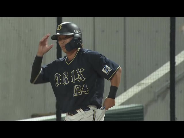 【ファーム】貴重な追加点!! バファローズ・上野響平 ライトへのタイムリーヒットを放つ!! 2023年8月18日 福岡ソフトバンクホークス 対 オリックス・バファローズ