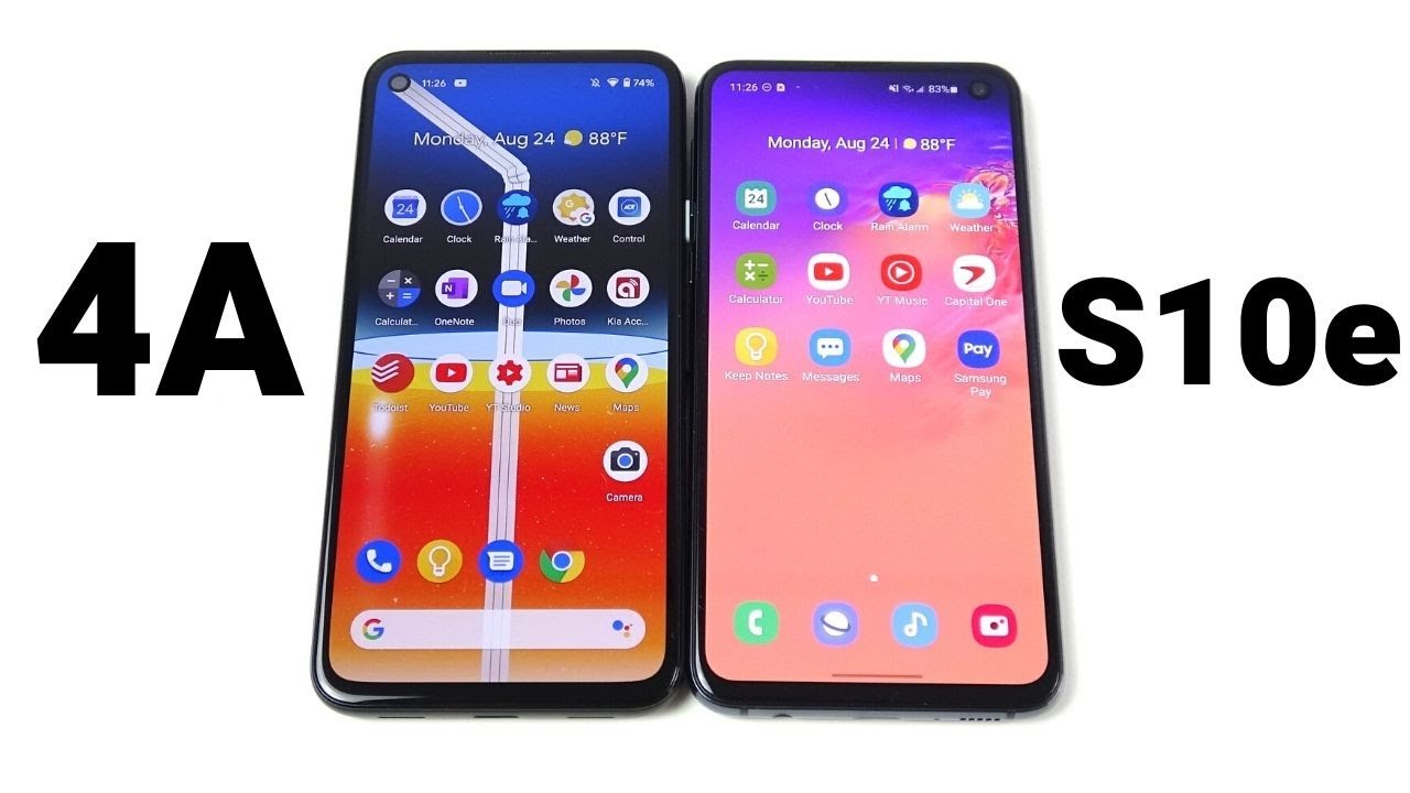 Google Pixel 4a vs Galaxy S10e