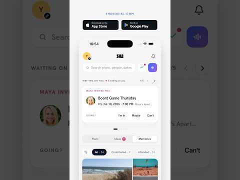 Sha: Make Plans with Friends video thumbnail