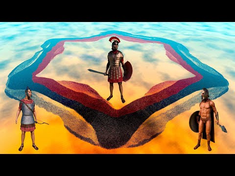 600,000 PRAETORIANS ROMAN GENERALS surrounded 2,000,000 SPARTANS | Ultimate Epic Battle Simulator 2