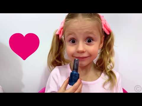 Nastya e Stacy fizeram uma nova competição divertida para crianças