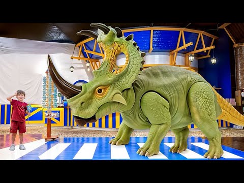 Dinosaur World for Kids | Giant Dinosaurs Escape but Kids Catch Them All