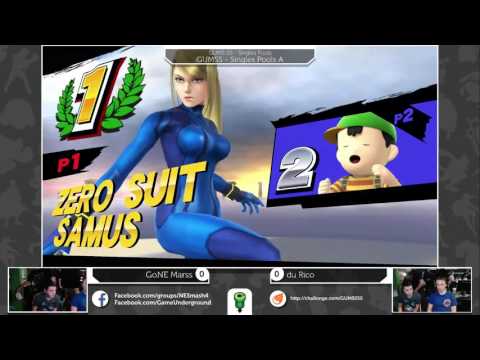 GUMS05 Singles (Pools) - GoNE Marss (ZSS) vs du Rico (Ness/Lucario)