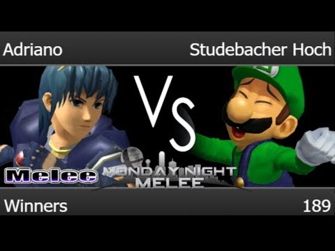 MNM 189 - Adriano (Marth) vs TLOC | Studebacher Hoch (Luigi) Winners - Melee