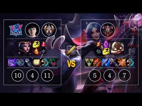 LNG Maple LeBlanc vs Corki Mid - KR Challenger Patch 10.11
