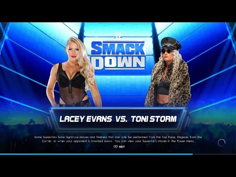 WWE 2K22 Lacey Evans vs Toni Storm