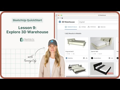 SketchUp QuickStart — Lesson 9: Explore the 3D Warehouse — Free SketchUp Course