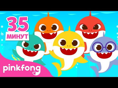 🦈Акулёнок и другие песенки | +сборник семья акул | туруру туру | Пинкфонг! песни для детей