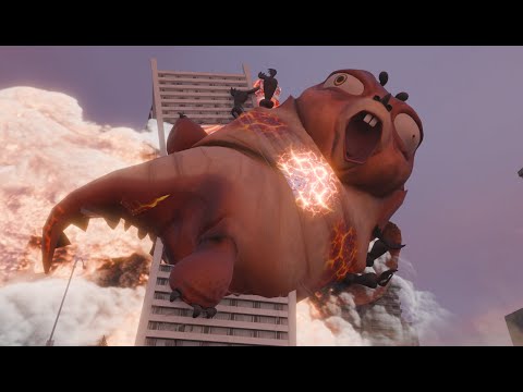 INSECTOSAUR VS ALIENPROBE FIGHT FOR 11 MINUTES