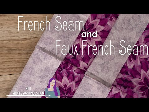 How to Sew a French Seam and Faux French Seam - Updated