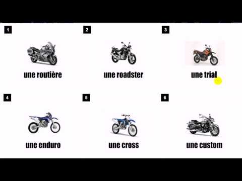 French for kids = French lesson # Vocabulary # Les motos