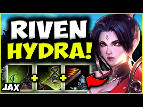 RIVEN BECOMES A 1V9 MONSTER WITH HYDRA! - RIVEN VS JAX GAMEPLAY! (Season 11 Riven Guide)