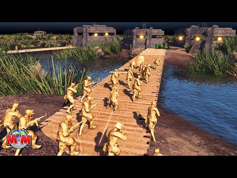 CROSSING the BUNKER BRIDGES ! Army Men OF War Legends #1