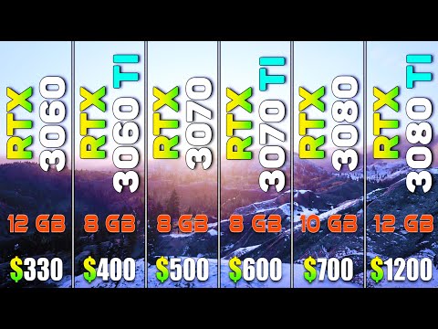 RTX 3060 vs RTX 3060 Ti vs RTX 3070 vs RTX 3070 Ti vs RTX 3080 vs RTX 3080 Ti | PC Gaming Tested