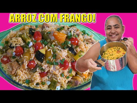 COMO FAZER ARROZ COM FRANGO E LEGUMES (PASSO A PASSO) - [COMPLETO] - 4K