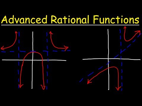 Graphing Rational Functions With Vertical, Horizontal & Slant Asymptotes, Holes, Domain & Range